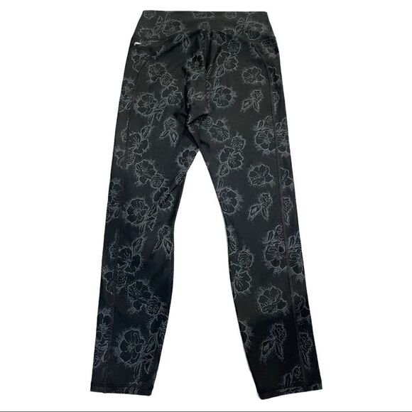 Fabletics mid-Rise outlined floral crop leggings Sz S - Picture 5 of 11